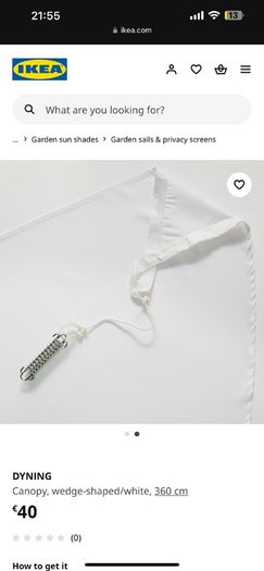 IKEA - Canopy sail shade for the garden