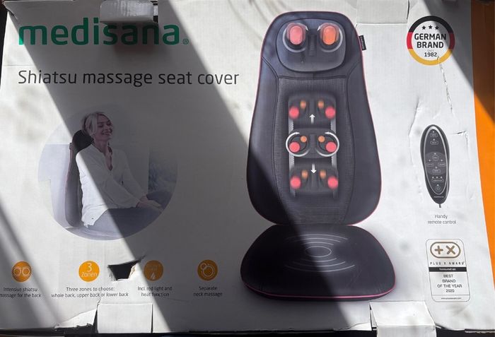 Medisana Shiatsu Massage Seat Cover - Heated Back Massager