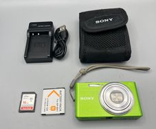 Sony Cyber-shot DSC-W730 16.1MP Digital Camera Green - Full Kit - VGC