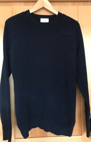 Size S Mens Navy Heavy Cotton Jumper by Curated,  Utility, Stockholm