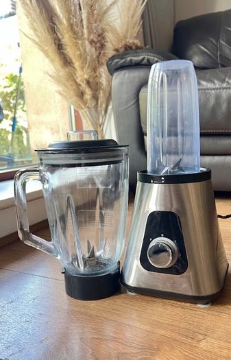 GDOR 1200W Smoothie Blender 2-in-1 with Glass Jug & Travel Cup