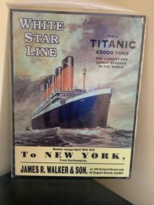 TITANIC metal sign