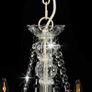 Chandelier with Beads White 8 x E14 Bulbs Image 2