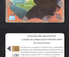 1999 Gibraltar 100 unit Moorish Period (Gibraltar link with Islam) (Siemens - S5 (Module 33)) Phonecard