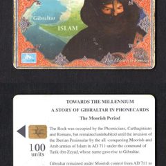 1999 Gibraltar 100 unit Moorish Period (Gibraltar link with Islam) (Siemens - S5 (Module 33)) Phonecard