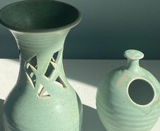 Two pieces of  Dermot Rooney pottery