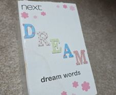 NEXT wooden DREAM words decor