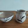 pottery jug porcelane bowl Image 5