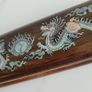 Vintage mother of pearl inlaid chopsticks box set Image 3