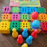 Waffle blocks + bowling pin and ball set + golf set Image 2