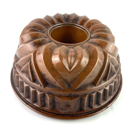 Antique Large Copper Bundt Cake Mold