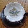 Princess China (Occupied Japan) Black Teacup and Saucers x 2 for Sale Image 5