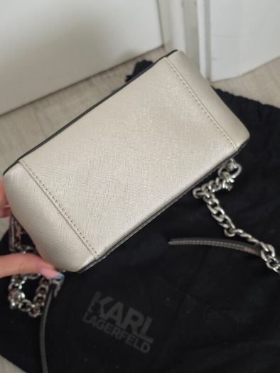 Karl Lagerfeld Silver Crossbody Bag