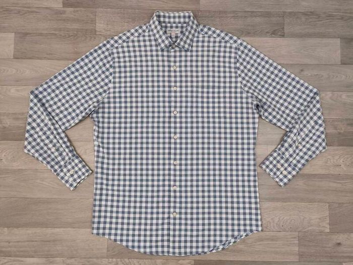 Peter Millar Summer Comfort Performance Button Up Golf Shirt Mens Large