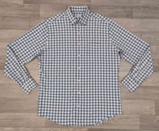 Peter Millar Summer Comfort Performance Button Up Golf Shirt Mens Large