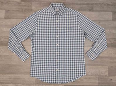 Peter Millar Summer Comfort Performance Button Up Golf Shirt Mens Large