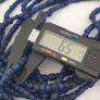 Vintage African Style Irregular Shape Cobalt Blue - 6.5mm-7.5mm Glass Beads Strand Image 4