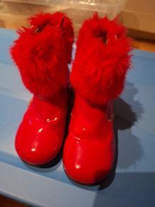 STEP2WO  Red Patent Leather Baby Boots Size 26