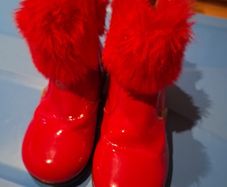 STEP2WO  Red Patent Leather Baby Boots Size 26