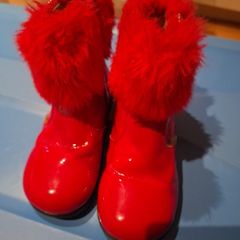 STEP2WO  Red Patent Leather Baby Boots Size 26