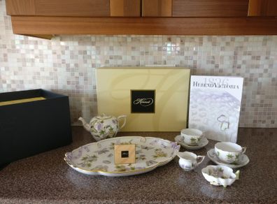 Herend Porcelain Royal Garden Evict Couples Tea Set (Tea for 2)
