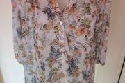 Janina floral tunic size UK16/18 EU44/46 Postage included