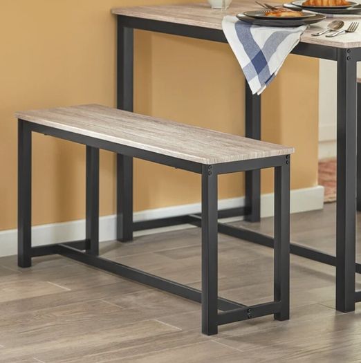 Compact 3-Piece Dining Set Dining table and 2 benches