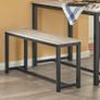 Compact 3-Piece Dining Set Dining table and 2 benches Image 4