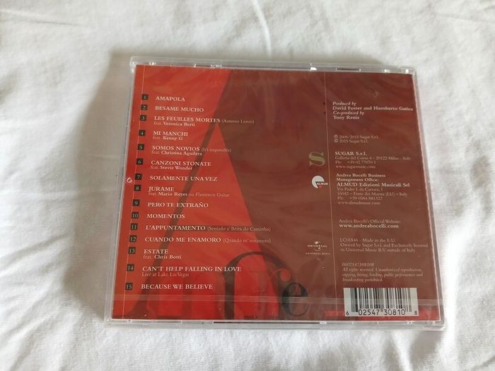 CD Andrea Bocelli- New
