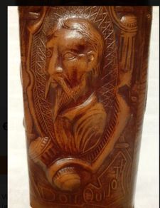 Leather covered bottle