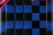 48 Pack Black blue 1" x 12" x 12" Acoustic Wedge Studio Foam Sound Absorption Wall Panels (FREE POSTAGE)