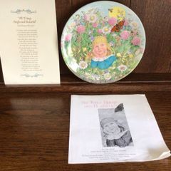 All things Bright and Beautiful collectors plate by Davenport England 1986