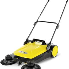 4 Twin Push Sweeper with brushes, for cleaning pavements, driveways and garden paths