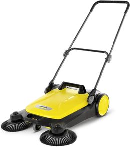4 Twin Push Sweeper with brushes, for cleaning pavements, driveways and garden paths