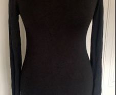 Zara size small black round neck jumpet