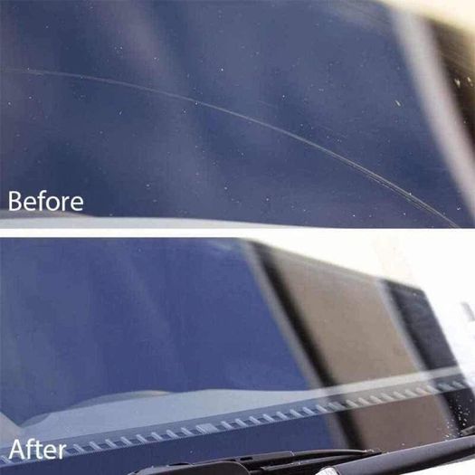 GLASS POLISH 23005 | DIY Windscreen and Car Glass Scratch Repair Kit, Removes Wiper Blade Damage, Side Windows Scratches, Scuffs, Tree Sap, Mineral Damage from Any Glass Type