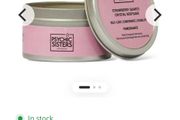 Psychic Sisters London Strawberry Quartz Tin Candle 90g