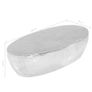 Coffee Table Hammered Silver 100x50x28 cm Aluminium Image 8