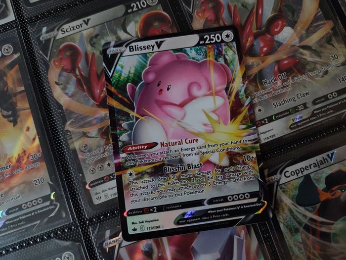 Blissey V ! Ultra Rare ! from Chilling Reign Set ! 2021 ! Pokemon Card !