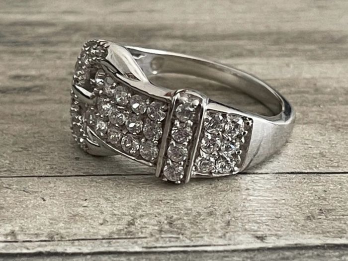 Sterling Silver Buckle Ring