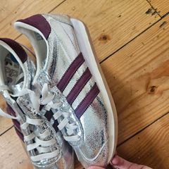Adidas silver trainers