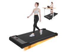 Home walking pad with incline