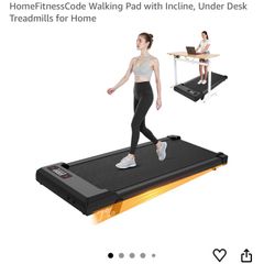 Home walking pad with incline
