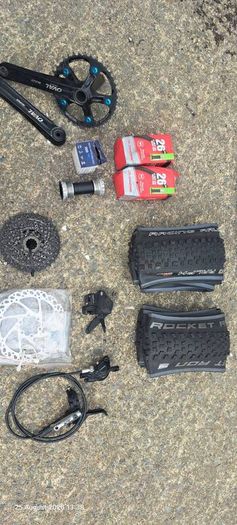 26" mtb frame and parts