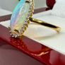 Opal Lab-Grown Diamond Halo Ring Image 7
