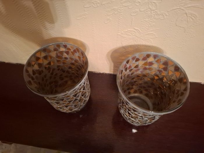 Pair of glass vases