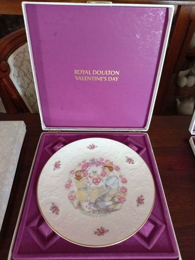 Valentines Present Vintage Royal Doulton St. Valentine Plates