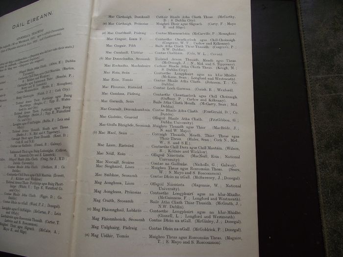 1922 Dail Eireann Parliamentary Debates. Official Report. Volume 1