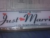 custom wedding number plates