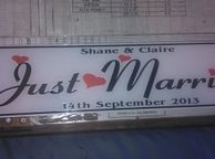 main image for ad custom wedding number plates